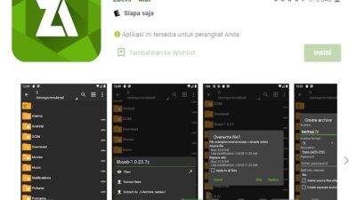 Aplikasi ZArchiver Cara Ekstrak File RAR di Android Paling Gampang
