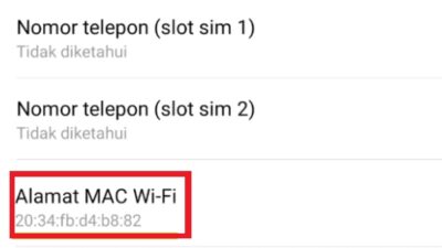 Melalui Pengaturan HP Android Cara Melihat MAC Address di Android Paling Mudah